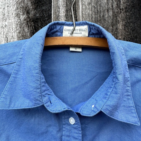 Blue Button Down - Picture 3 of 4